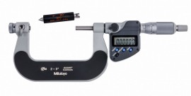 Mitutoyo 326-353-32 Series 326 Interchangeable Anvil-Spindle Screw-Thread Digital Micrometer, 2 to 3"