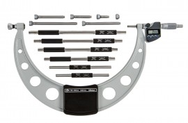 Mitutoyo 340-252-32 Series 340 Digimatic Outside Micrometer with Interchangeable Anvils, 150 to 300 mm, Metric