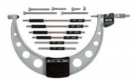 Mitutoyo 340-352-32 Series 340 Digimatic Outside Micrometer with Interchangeable Anvils, 6 to 12"