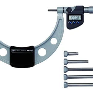 Mitutoyo 340-524 Series 340 Digimatic Outside Micrometer with Interchangeable Anvils, 700 to 800 mm, Metric