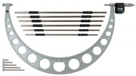 Mitutoyo 340-721 Series 340 Digimatic Outside Micrometer with Interchangeable Anvils, 18 to 24"