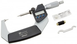 Mitutoyo 342-252-32 Point Micrometer with SPC, 15°, 25 to 50 mm