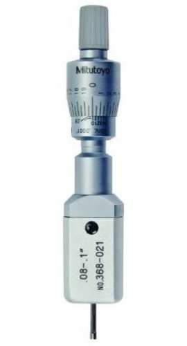 Mitutoyo 368-021 Holtest Vernier Inside Micrometer, 2-Point, .08-0.1in, Inch