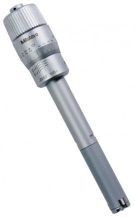 Mitutoyo 368-864 Series 368 Mechanical Holtest (Type II) Three-Point Internal Micrometer, 0.5 to 0.65", inch