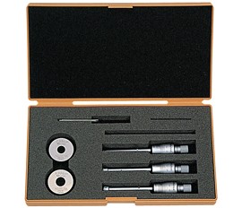 Mitutoyo 368-911 Holtest Micrometer Set, 3-point, 6 to 12 mm