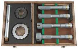 Mitutoyo 368-918 3-Point Internal Micrometer Kit, 0.8 to 2" (20.32 to 50.8 mm)