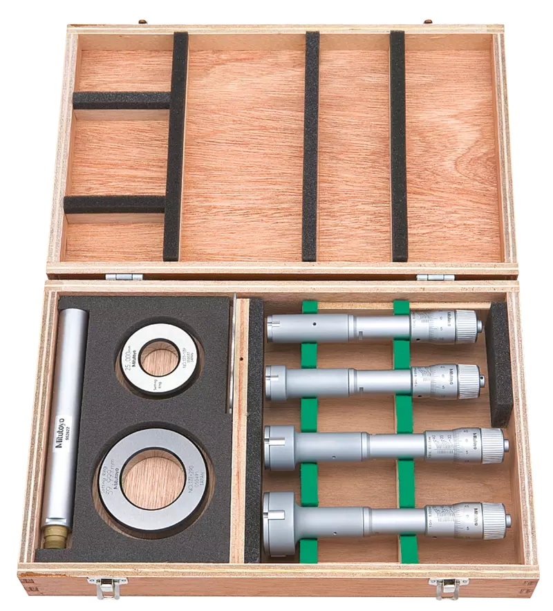 Mitutoyo 368-992 Holtest Micrometer Set, type II, 20 to 50 mm