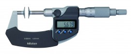 Mitutoyo 369-250-32 Series 369 Digimatic Disk Micrometer with Non-Rotating Spindle, 0 to 25 mm