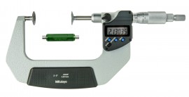 Mitutoyo 369-352-32 Series 369 Digimatic Disk Micrometer with Non-Rotating Spindle, 2 to 3"