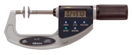 Mitutoyo 369-421-22 Digital Disk Micrometer QuickMike, 1 to 1.2 in, inch/metric