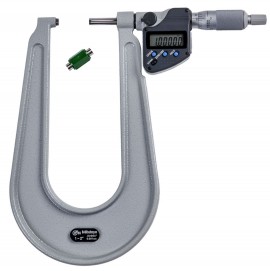 Mitutoyo 389-352-32 Series 389 Sheet Metal Digital Micrometer, 6.5" Throat