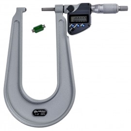 Mitutoyo 389-362-32 Series 389 Sheet Metal Digital Micrometer, 6.5" Throat