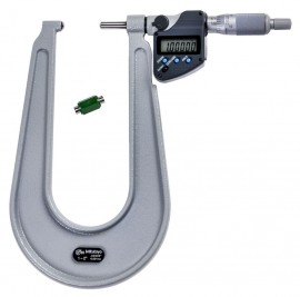 Mitutoyo 389-372-32 Series 389 Sheet Metal Digital Micrometer, 6.5" Throat