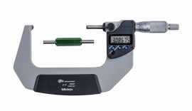Mitutoyo 395-354-32 Series 395 Spherical Face Digital Micrometer, 3 to 4"
