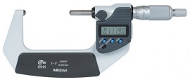 Mitutoyo 395-373-32 Series 395 Spherical Face Digital Micrometer, 2 to 3", SAE
