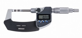 Mitutoyo 422-270-32 Series 422 Non-Rotating Spindle Digital Blade Micrometer, 0 to 25 mm