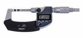 Mitutoyo 422-370-32 Series 422 Non-Rotating Spindle Digital Blade Micrometer, 0 to 1"