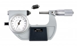 Mitutoyo 510-122 Series 510 Mechanical Indicating Micrometer, 25 to 50 mm