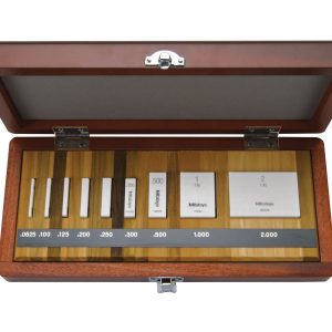 Mitutoyo 516-329-26 Imperial Gauge Block Rectangular Ceramic Set, 9 pieces, grade 00