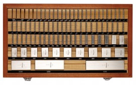 Mitutoyo 516-402-26 Imperial Gauge Block Square Steel Set, 81 pieces, grade 0