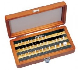 Mitutoyo 516-558-56 Imperial Rectangular Ceramic Gauge Block Set, 35 pieces, grade K