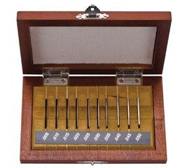 Mitutoyo 516-561-56 Imperial Rectangular Ceramic Gauge Block Set, 9 pieces, grade K