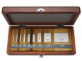 Mitutoyo 516-563-56 Imperial Rectangular Ceramic Gauge Block Set, 9 pieces, grade K