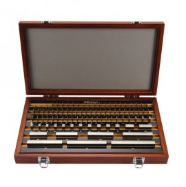 Mitutoyo 516-946-26 Metric Rectangular Steel Gauge Block Set, 87 pieces, grade 0