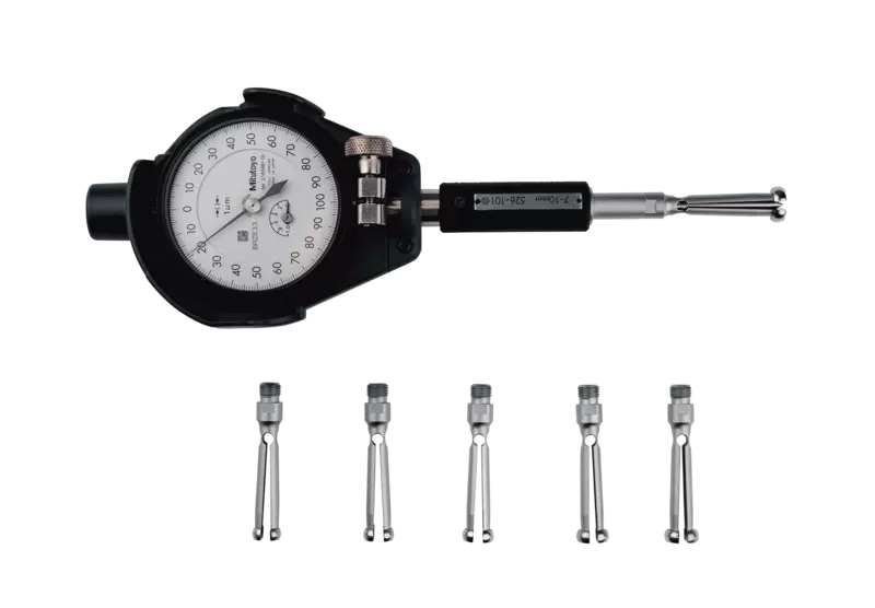 Mitutoyo 526-124-20 Mechanical Dial Bore Gauge for Extra-Small Holes, 7 to 10 mm, 2-point