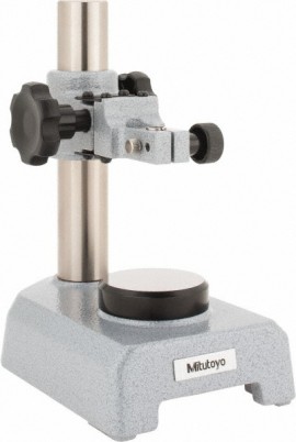 Mitutoyo 7002-10 Dial Gauge Stand, Hardened Steel Flat Anvil, 4.0" Maximum Height