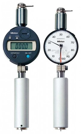 Mitutoyo 811-329-10 Hardmatic HH-300 Series 811 Dial Durometer for Rubber and Plastics, Shore E, Compact