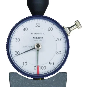 Mitutoyo 811-335-11 Hardmatic HH-300 Series 811 Dial Durometer for Rubber and Plastics, Shore A, DIN 53 505
