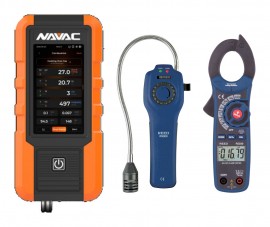 NAVAC NMA1 Smart Combustion Analyzer Kit with REED R9300 Combustible Gas Leak Detector and REED R5030 Clamp Meter