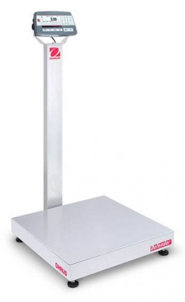 Ohaus D52P125RQV3 Defender 5000 Multifunctional Bench Scale, 250 lbs, 24 x 24" platform