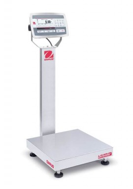 Ohaus D52XW125RQL2 Defender 5000 Column-Mount Standard Bench Scale, 250 lbs, 18 x 18" platform