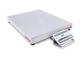 Ohaus D52XW125WQV5 Defender 5000 Washdown Low Profile Bench Scale, 250 lbs, 24 x 24" platform