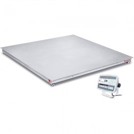 OHAUS i-DF52XW5000C1L DEFENDER™ 5000 Floor Scale with IP68 SS display, 5,000 lbs (2,500 kg), 4' X 4'