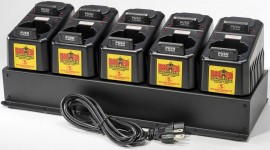 Pelican 3750TBC Trickle Charger Bank for 3750 Big Ed Flashlight, 5 Units