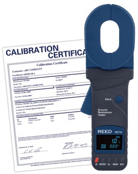 REED R5710-NIST Clamp-On Ground Resistance Tester, Includes Traceable Calibration Certificate