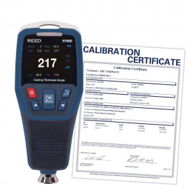 REED R7800-NIST Coating Thickness Gauge, 0 to 1250 µm (0.1 to 49.2 mils), with Traceable Calibration Certificate