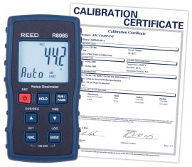 REED R8085-NIST noise dosimeter, with traceable calibration certificate