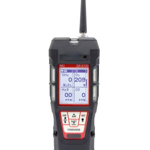 RKI GX-6100 Multi-Gas Detector, LEL/O2/H2S/CO/VOC, 0 to 50/100 ppm Benzene