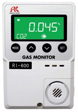 RKI 73-1206-50K RI-600 Stand-Alone Carbon Dioxide Monitor, 0 to 5 % volume, 115 V AC