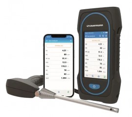 Sauermann Si-CA 130 Series Combustion Analyzer Kit with O₂, CO and Low NO Sensors, 7 in Probe, ABS Case