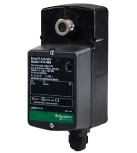 Schneider Electric MS4D-8033-150 SmartX Spring Return Proportional Damper Actuator, 24 V, 0 to 10 V DC, 30 lb-in, CW