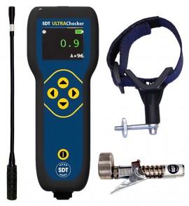 SDT ULTRAChecker ultrasound detection kit (FS.ULC.001-01-KIT3) with flexible airborne sensor, lube adapter and mounting cradle