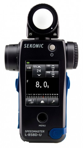 Sekonic SPEEDMASTER L-858D-U Light Meter, -5 to 22.9 EV, 0.1 to 2,000,000 lux