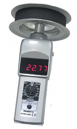 SHIMPO DT-107A-12CBL contact tachometer with 12" circumference cable wheel