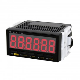 SHIMPO DT-501XD-CPT-FVC panel meter tachometer, 9-35 VDC power, relay output, analog output with 36 pin connection