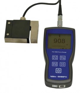Shimpo FG-7000L-S-2 digital force gauge/data logger with s-beam load cell, 450 lb